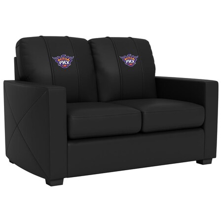 Dreamseat Silver Loveseat with Phoenix Suns Secondary Logo XZ7759003LSCDBK-PSNBA32023